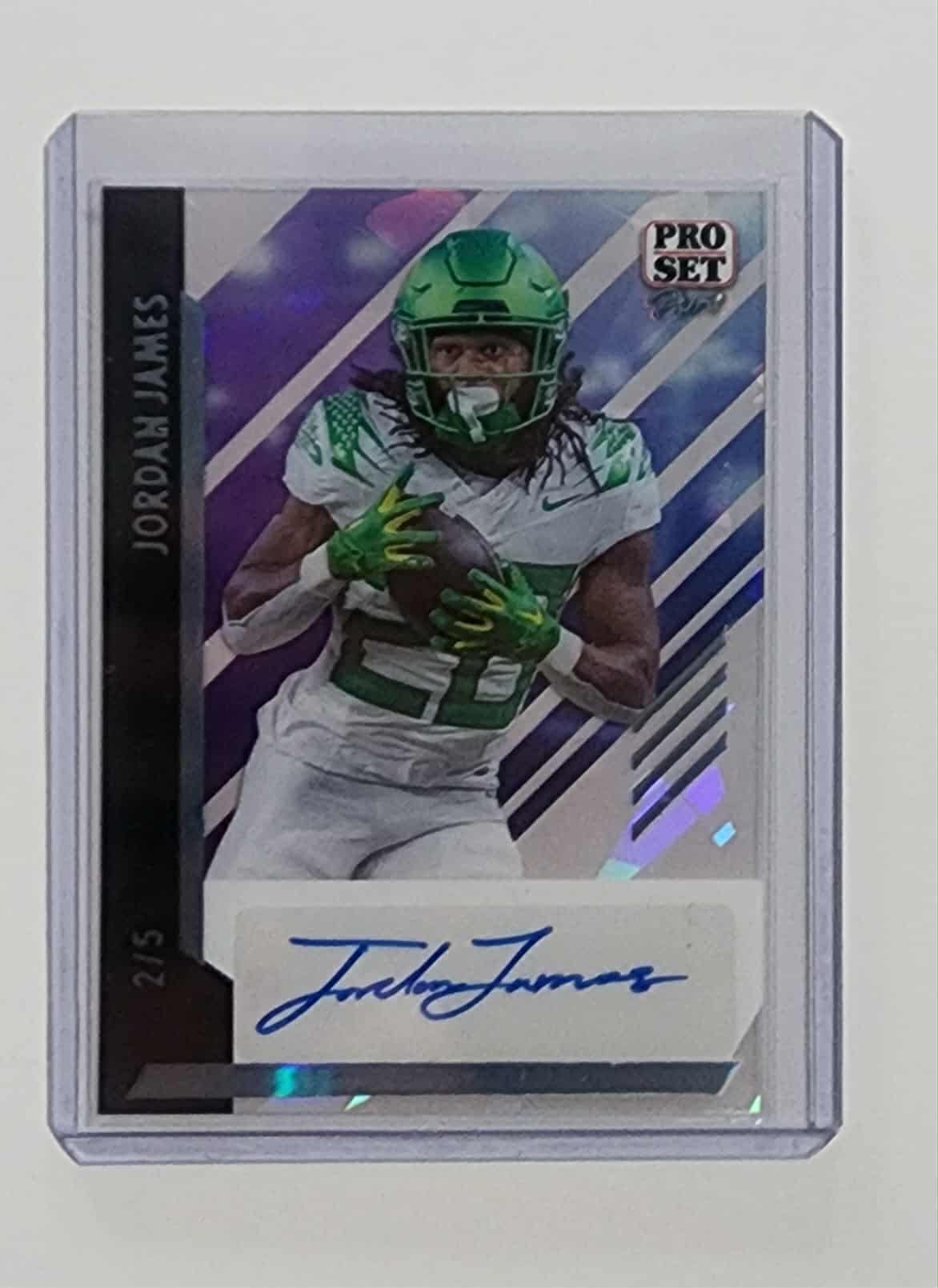 2024 LEAF PRO SET PURE JORDAN JAMES AUTOGRAPH /5 OREGON DUCKS