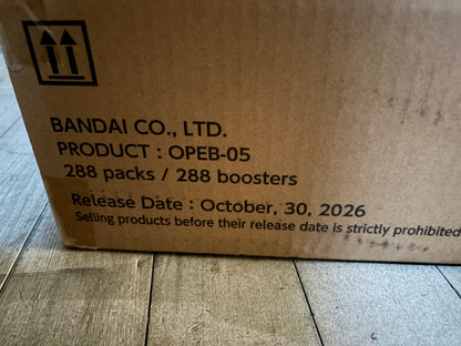 Pre sale One piece EB-05 sealed case shipped 30th October
