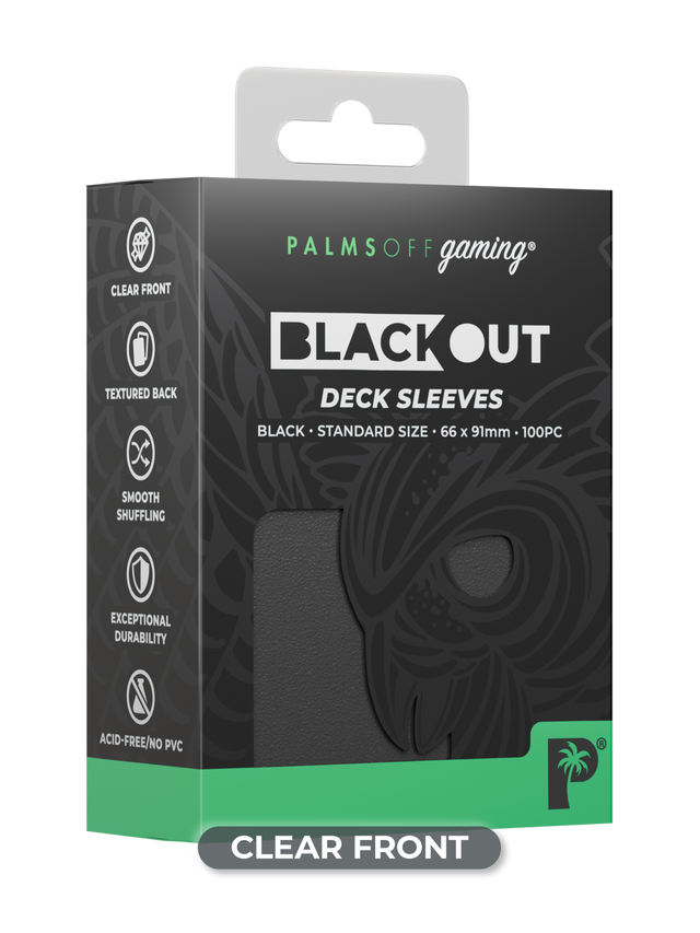 Blackout Deck Sleeves - Standard Size - Black
