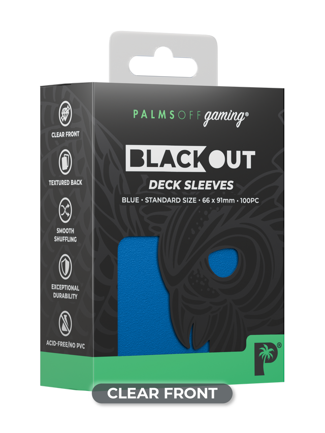 Blackout Deck Sleeves - Standard Size - Blue