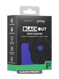 Blackout Deck Sleeves - Standard Size - Purple