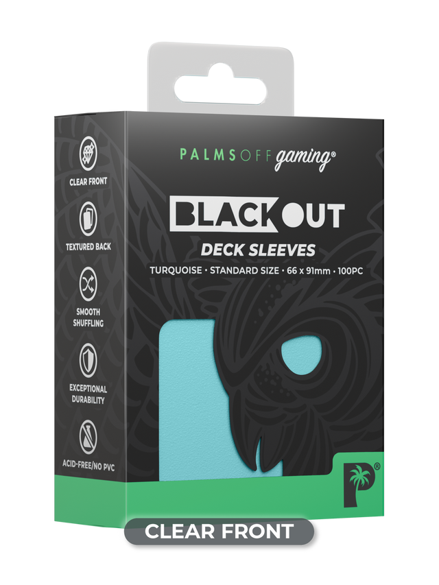 Blackout Deck Sleeves - Standard Size - Turquoise