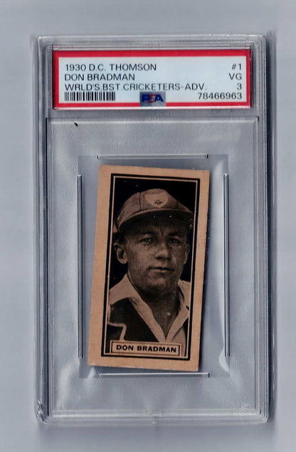 1930 D.C. Thomson Don Bradman PSA 3