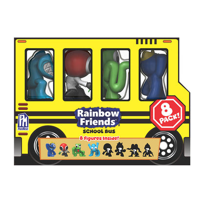 Rainbow Friends 8 Pack Mini Figure School Bus