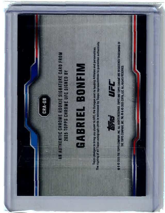 2025 Topps UFC Chrome Gabriel Bonfim Rookie Auto RC Rookie #CRA-GB
