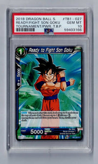 Ready To Fight Son Goku - TB1-027 C - *Foil* - Dragon Ball Super PSA 10