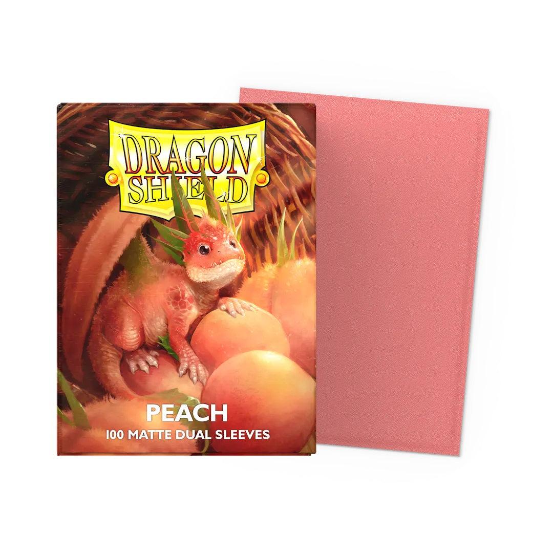 Dragon Shield Matte Dual Peach (Piip) Card Sleeves – 100 Pack