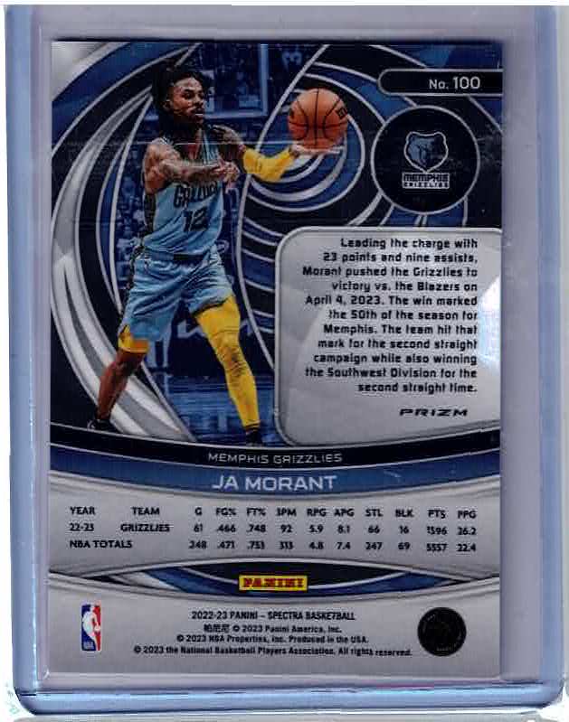 2022-23 Panini Spectra #100 Ja Morant
