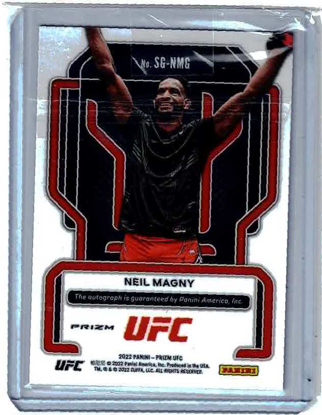 2022 PRIZM UFC NEIL MAGNY GREEN Prizm Auto #SG-NMJ