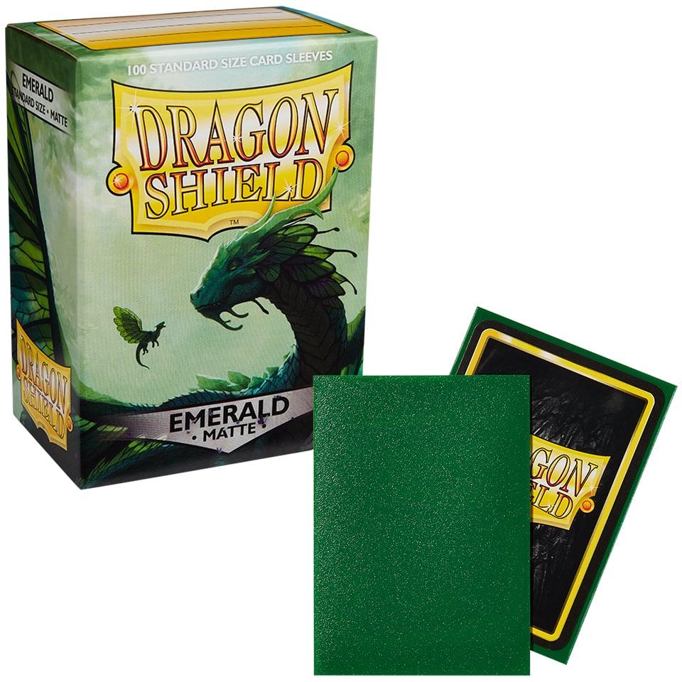 Dragon Shield Matte Emerald Standard Card Sleeves – 100 Pack