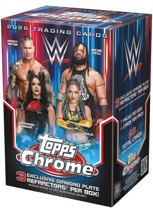 2026 Topps Chrome WWE Wrestling Value Blaster Box