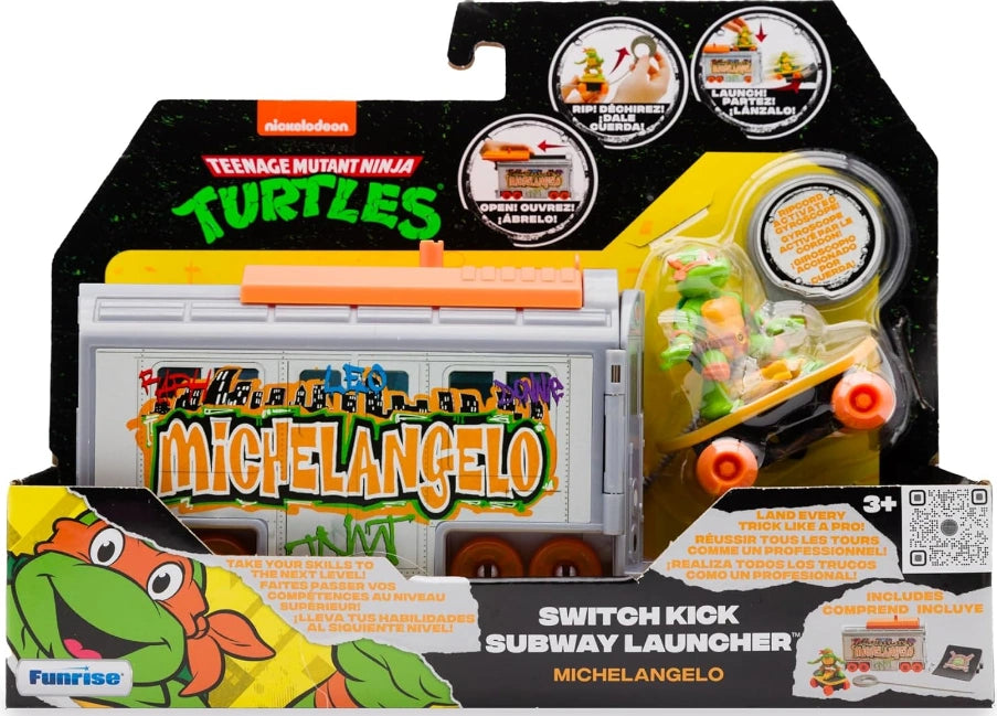 Teenage Mutant Ninja Turtles Switch Kick Subway Launcher -Michelangelo