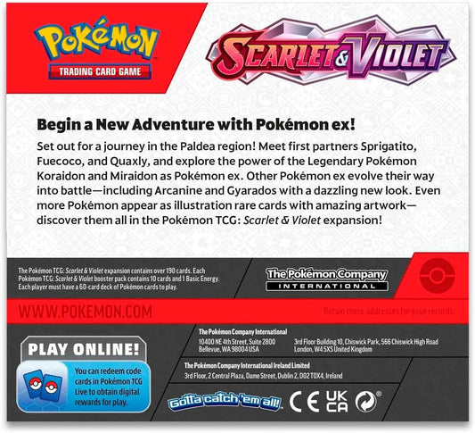 Pokémon TCG Card Scarlet and Violet Base Set Booster Box New Sealed