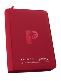 Palms Off Collector's Series 4 Pocket Zip Trading Card Binder - RED