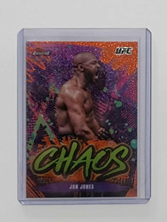 2024 Topps Finest UFC Chaos RED Shimmer /75 Jon Jones #CHA-16