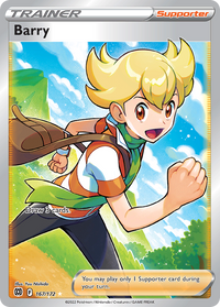 Barry 167/172 Ultra Rare Brilliant Stars Pokemon Near Mint