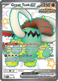 Great Tusk ex 072 Holo Promo Scarlet & Violet Promo Pokemon Near Mint