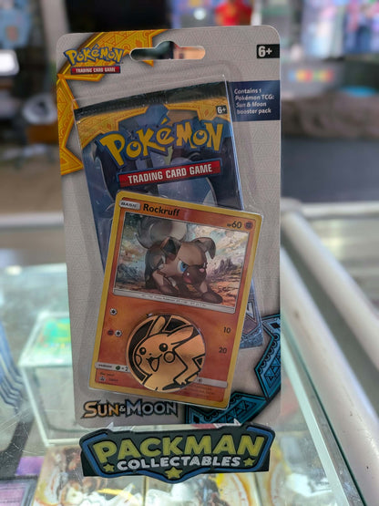 Pokémon TCG Sun & Moon Base Set Single Blister Pack – Rockruff SM06