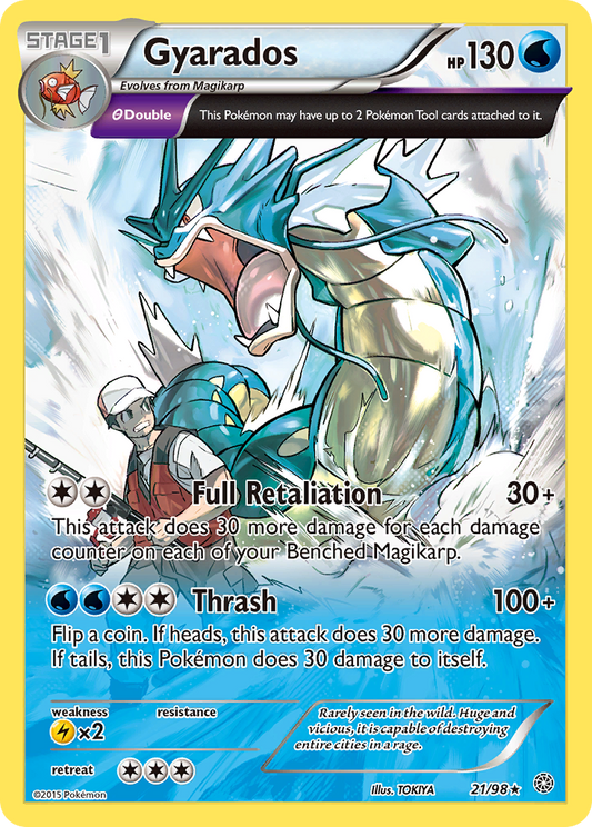 Gyarados 21/98 Holo Rare Ancient Origins Pokemon Near Mint