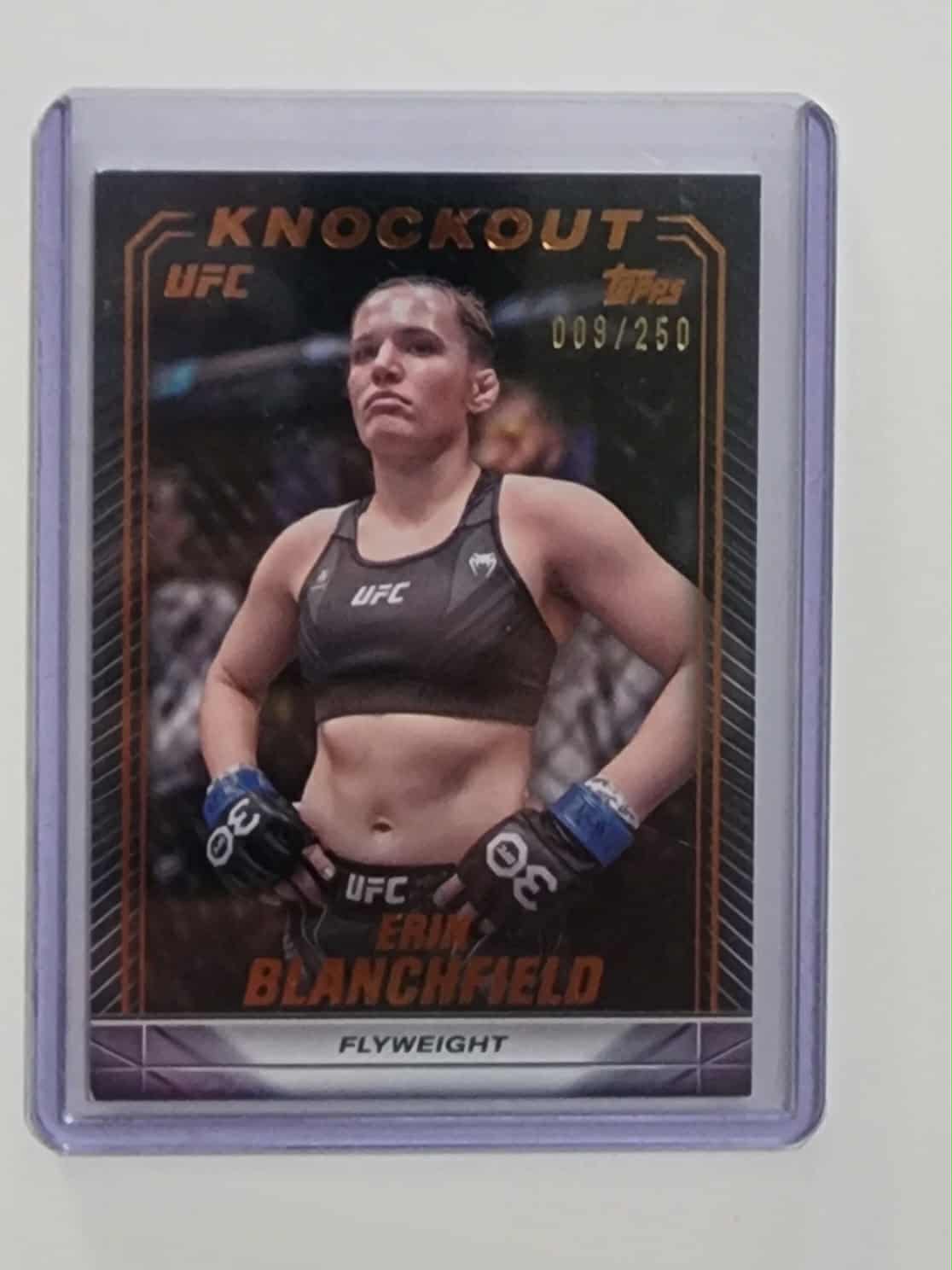 2024 Topps Knockout UFC Erin Blanchfield Bronze Parallel /250 #85