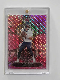2024 Panini Mosaic Cj Stroud Pink Camo Mosaic #85