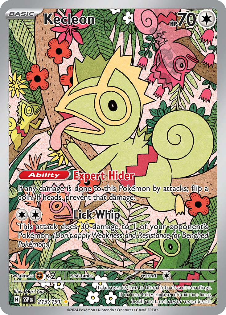 Kecleon 213/191 Illustration Rare Surging Sparks Pokemon Holo Near Mint