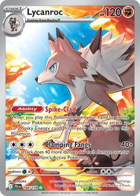 Lycanroc 166/159 Illustration Rare Journey Together Pokemon Near Mint