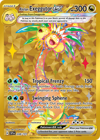 Alolan Exeggutor ex 248/191 Hyper Rare Surging Sparks Pokemon Holo Near Mint