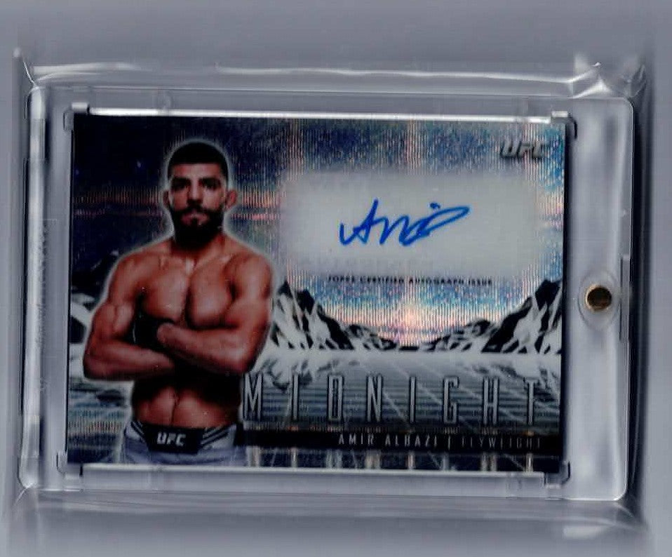 2024 Topps Midnight UFC Amir Albazi Moonbeam Auto SSP #HS-AAI