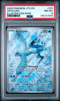 Articuno 161/159 Illustration Rare Jtg En-Journey Together Pokemon PSA 8