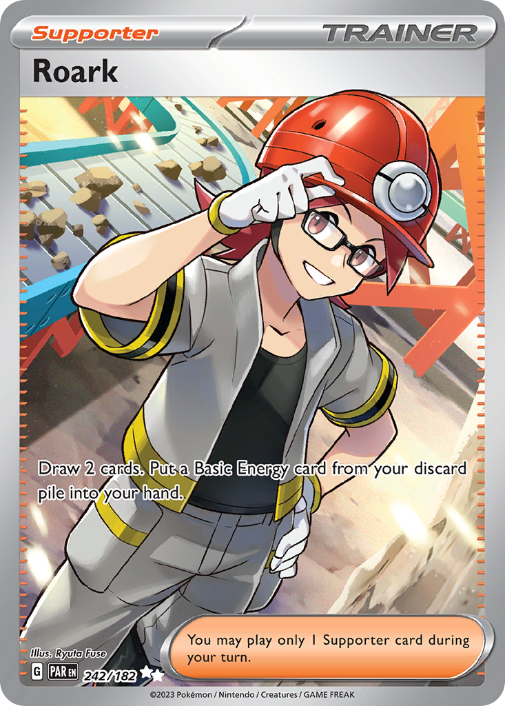 Roark 242/182 Ultra Rare Paradox Rift Pokemon Near Mint