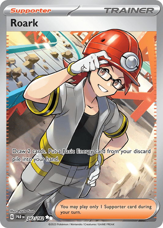 Roark 242/182 Ultra Rare Paradox Rift Pokemon Near Mint