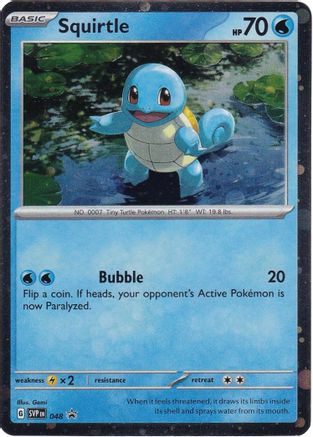 Squirtle (Cosmos Holo) 048 Holo Promo Scarlet & Violet Promo Pokemon Holo NM