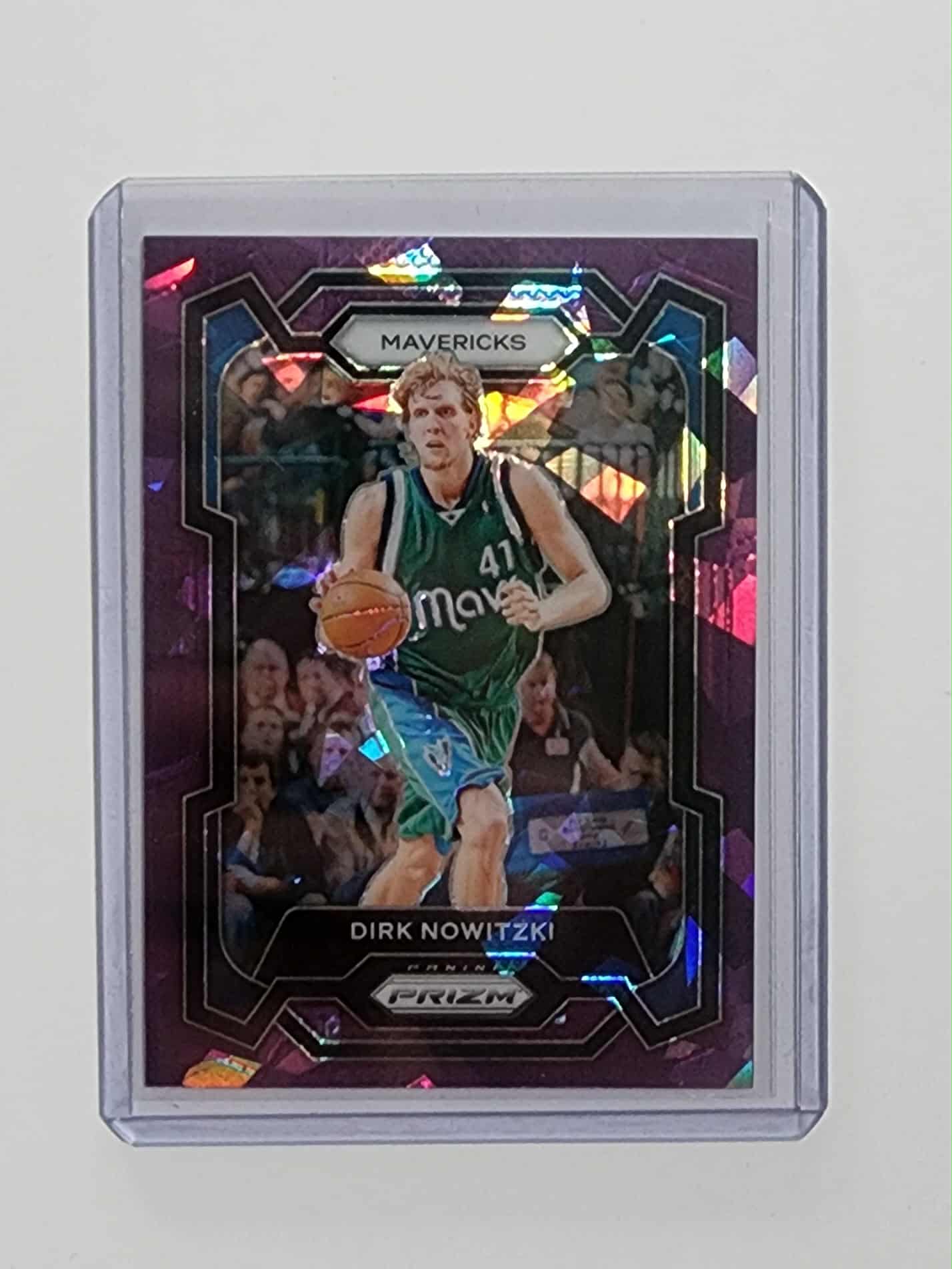 2023-24 Panini Prizm Prizms Purple Ice Dirk Nowitzki /149 Dallas Mavericks #187
