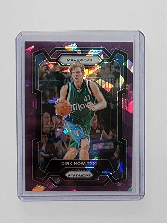 2023-24 Panini Prizm Prizms Purple Ice Dirk Nowitzki /149 Dallas Mavericks #187