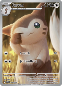 Furret 168/159 Illustration Rare Journey Together Pokemon Near Mint