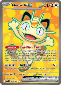 Meowth ex 107/088 Ultra Rare Perfect Order Pokemon Holo Near Mint