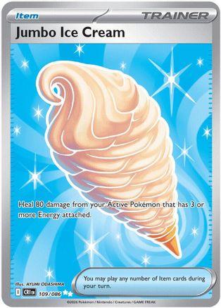 Jumbo Ice Cream 109/086 Ultra Rare ME04: Chaos Rising Pokemon Near Mint