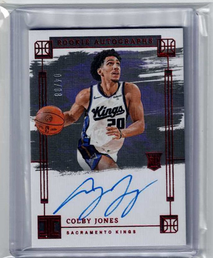 2023-24 Panini Impeccable Rookie International 04/88 Colby Jones #RA-COL Auto RC
