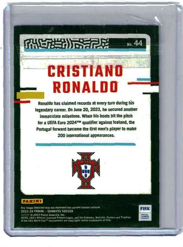2023-24 CRISTIANO RONALDO PANINI DONRUSS FIFA CUBIC