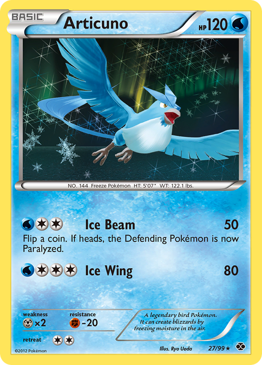 Articuno 27/99 Holo Rare Next Destinies Pokemon Near Mint