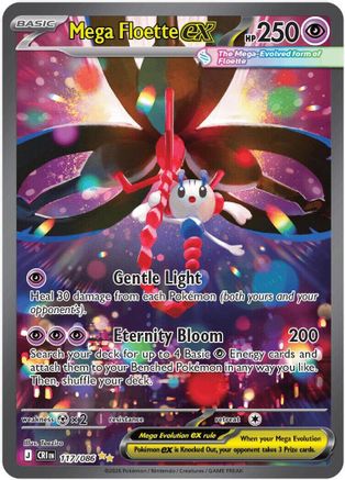 Mega Floette ex 117/086 Holo Chaos Rising Pokemon Holo NM
