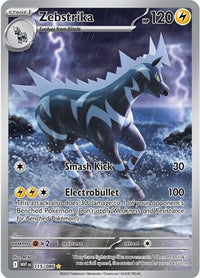 Zebstrika 115/086 Illustration Rare White Flare Pokemon Holo Near Mint