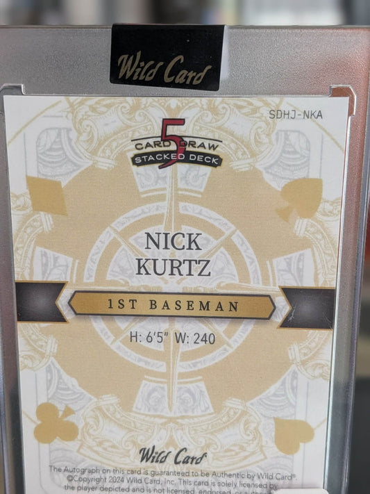 Nick Kurtz Joker Wild cars 1/1 Autograph