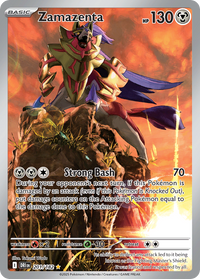 Zamazenta 201/182 Illustration Rare Destined Rivals Pokemon Holo Near Mint