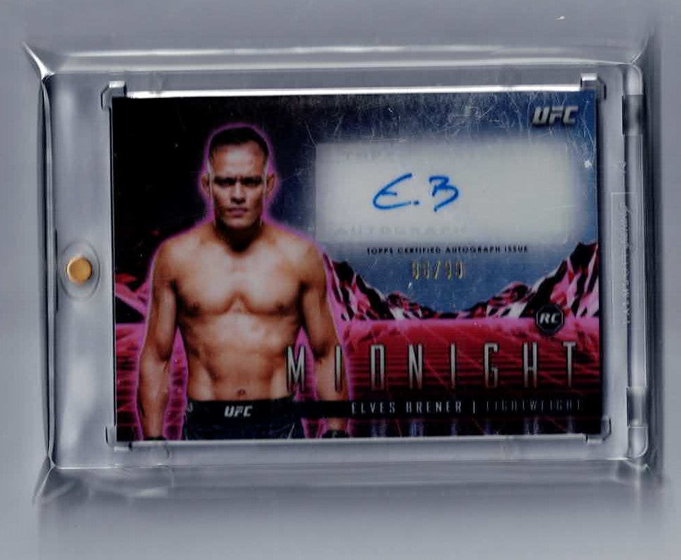 Elves Brener 2024 Topps UFC Midnight Horizon Rookie Auto Twilight /99