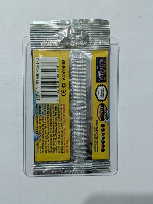 1999 Pokémon Base Set Booster Pack – Blastoise Artwork (Long Crimp, Unopened)