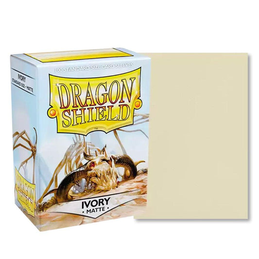 Dragon Shield Matte Ivory Standard-Size Card Sleeves – 100 Pack