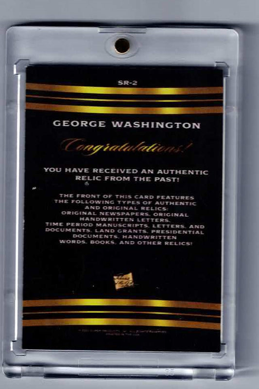2022 Pieces of the Past George Washington Relic SR-2