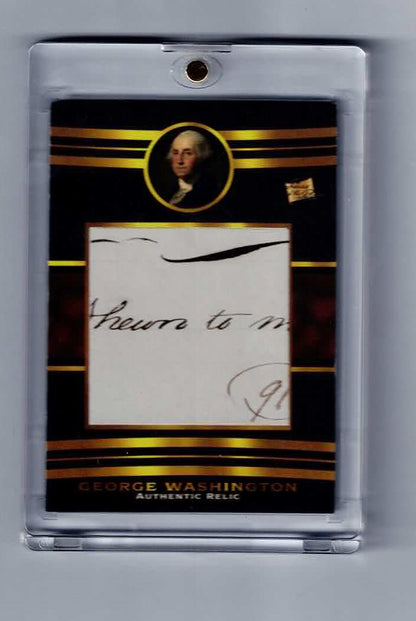 2022 Pieces of the Past George Washington Relic SR-2